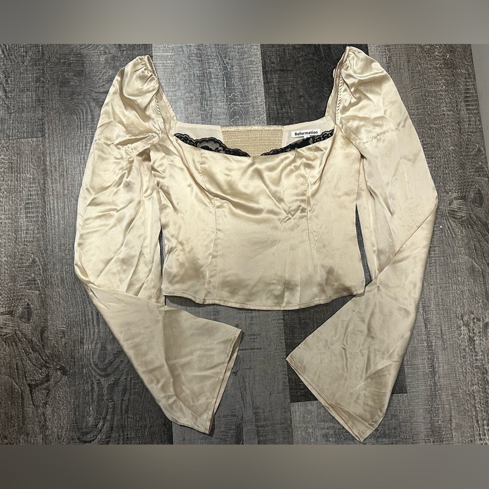 Reformation Rita Silk Top - Picture 3 of 4